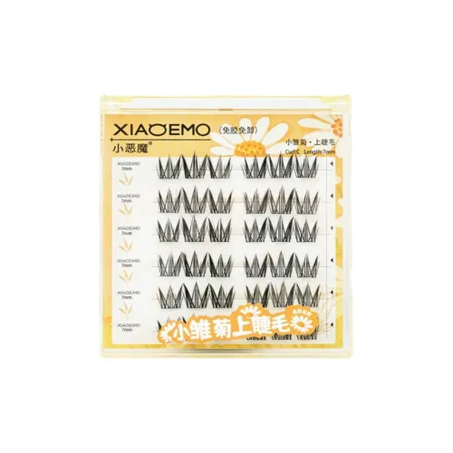 XIAOEMO Маленький ромашка Накладные ресницы Один кластер Естественный удлинение Стиль 6 рядов Коробка