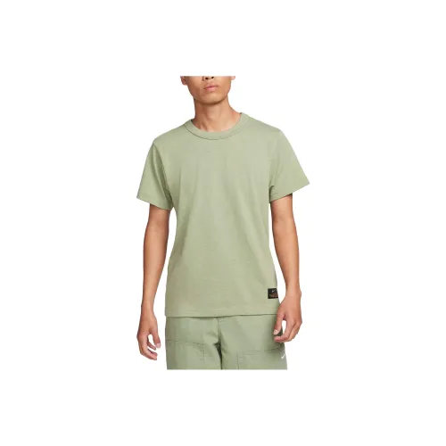 Nike Масляный Зеленый Мужской T-Рубашки