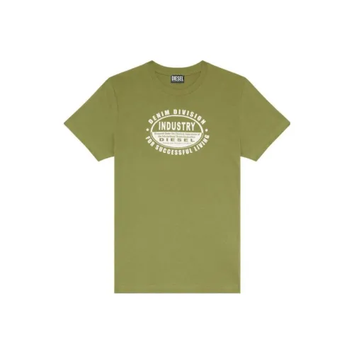 DIESEL Зеленые Мужские T-рубашки
