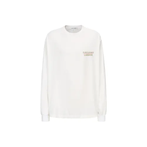 GALLIANO LANDOR T-Shirt Унисекс Белый