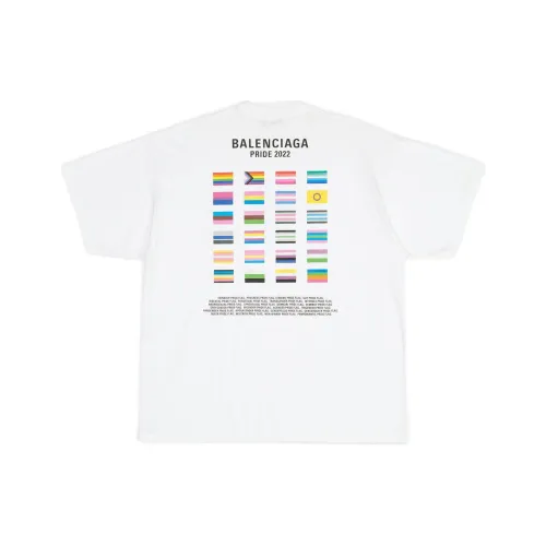 Balenciaga PRIDE 22 Белый Мужская T-рубашка