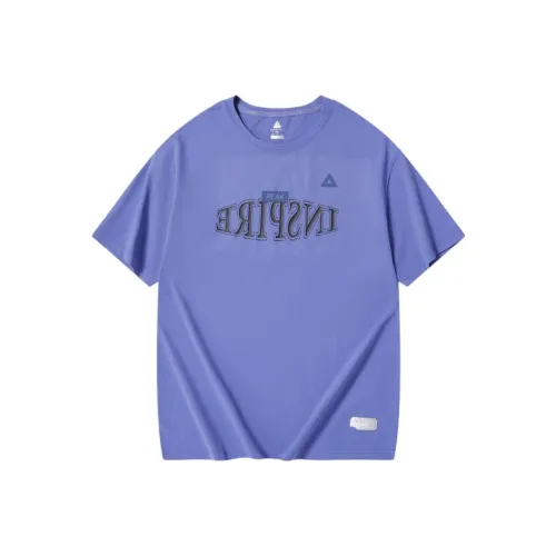 PEAK Kai series Бег Т-Рубашка Мужская Синяя Фиолетовая