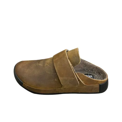 Ecco Противоскользящие Домашние Тапочки Мужские Коричневые