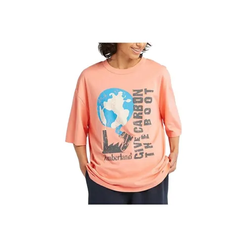 TIMBERLAND Перламутрово-розовый Унисекс T Рубашки