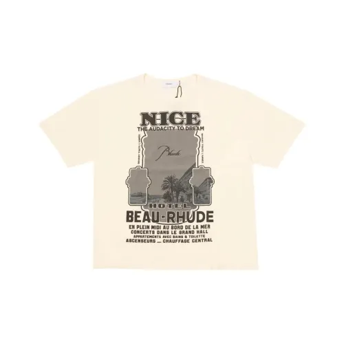 RHUDE Белая Мужская T-Рубашка