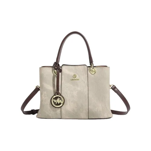 PESASRIE Сумка через плечо из синтетической микрофибры тоут сумка женская бежево-зеленая