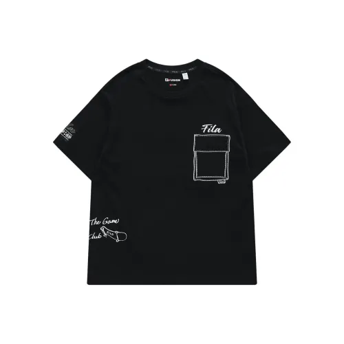 FILA FUSION QR Черная Мужская T-Рубашка