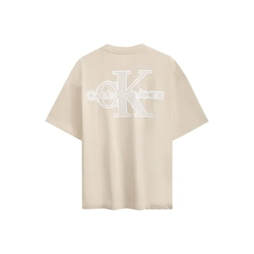 Calvin Klein Светлый хаки Унисекс Футболка
