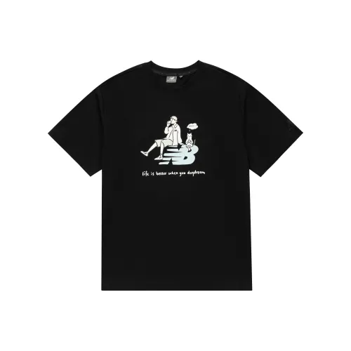 New Balance x PK LIANMINGKUANXILIE New Balance × PK Co Брендированная Серия T Рубашка Унисекс Черный