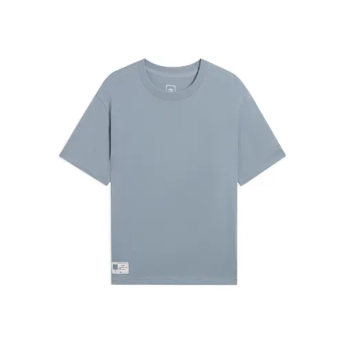 LINING Sports Life Collection Циан Кирпичный Серый Мужская T-Рубашка