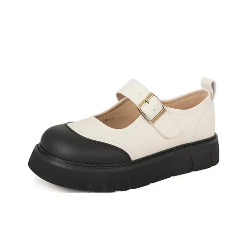 JOSINY Mary Jane обувь Женская Бежевая Черная