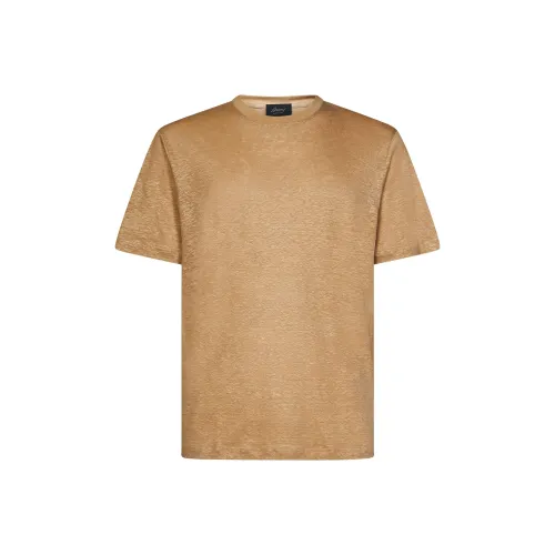 Brioni Светло-янтарный Мужской T-рубашки