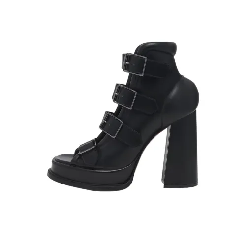 Alexander McQueen One Ремень Сандалии 12 см Женские Черные