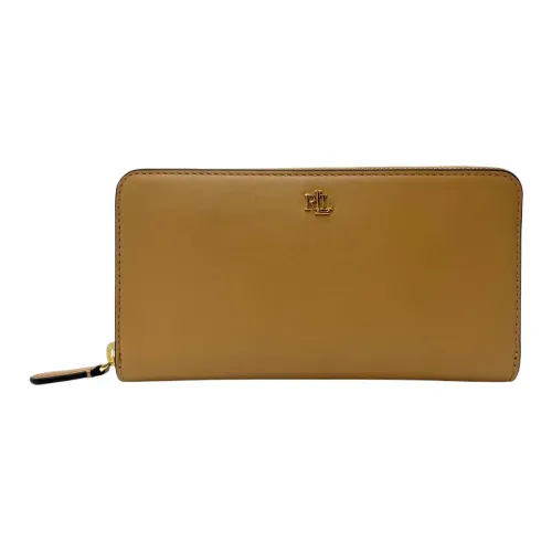 Ralph Lauren Кожа Кошелек Женские Бежевый Коричневый