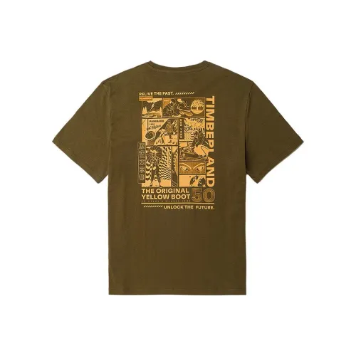 Timberland T-Shirt Унисекс Темно-оливково-зеленый