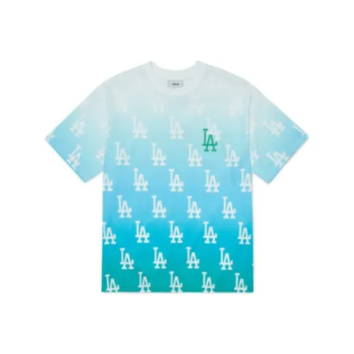 Mlb Base Logo Рукав с спущенным плечом T-рубашка Унисекс Зеленый