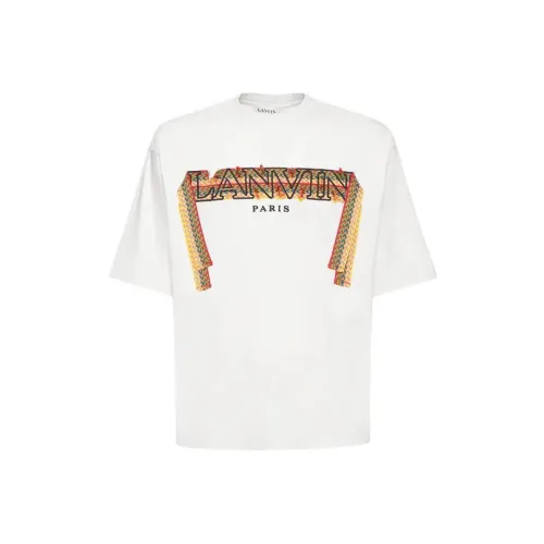 Lanvin Белая Мужская T-Рубашка