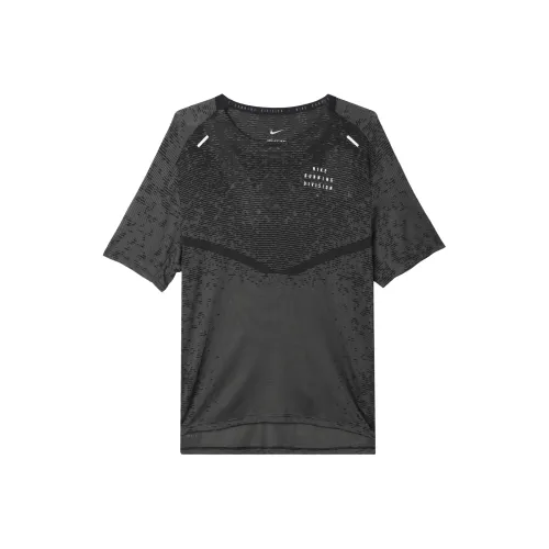 Nike Бег Т-Рубашка Мужская Черная