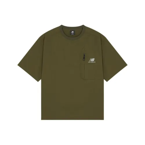 New Balance совместная линия Зеленая Мужская T-рубашка