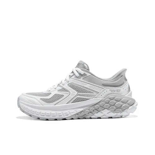 Skechers Monster Low Top Cushioned Sneakers Women's Light Gray Скекиерс Монстер Лоу Топ Кусхенед Сникерс Женские Светло-Серый