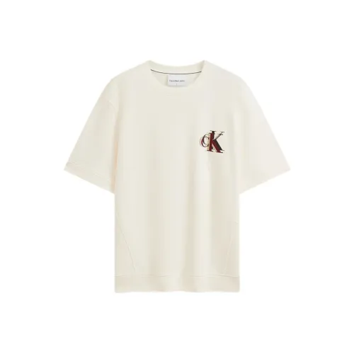 Calvin Klein YBH Экрю Мужская T-рубашка