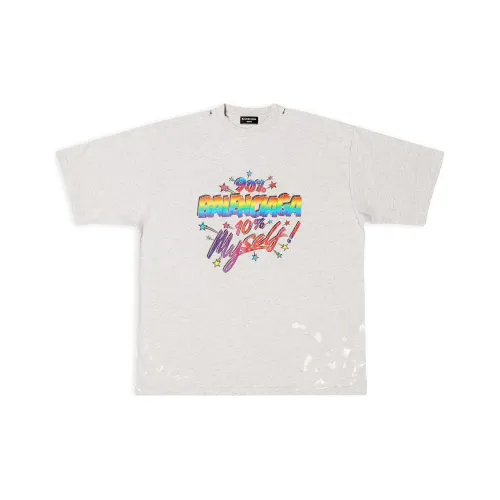 Balenciaga Серый Мужской T-Рубашки
