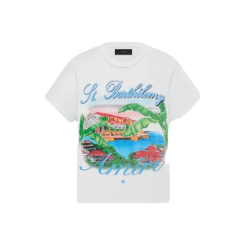 AMIRI Белая Мужская T-Рубашка