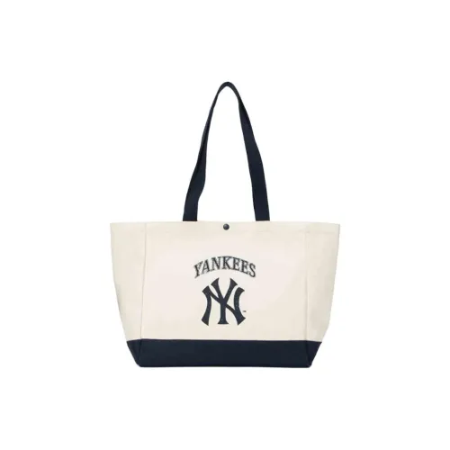 MLB Хлопок Тоут Сумка Сумка для покупок Сумка на плечо Унисекс Экрю Синий