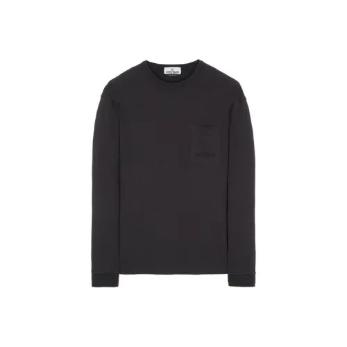 STONE ISLAND Мужские черные T-рубашки