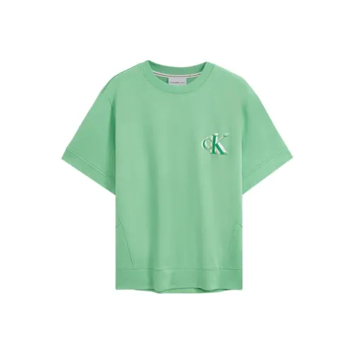 Calvin Klein L1C Текст Бирюзовый Мужская T-Рубашка