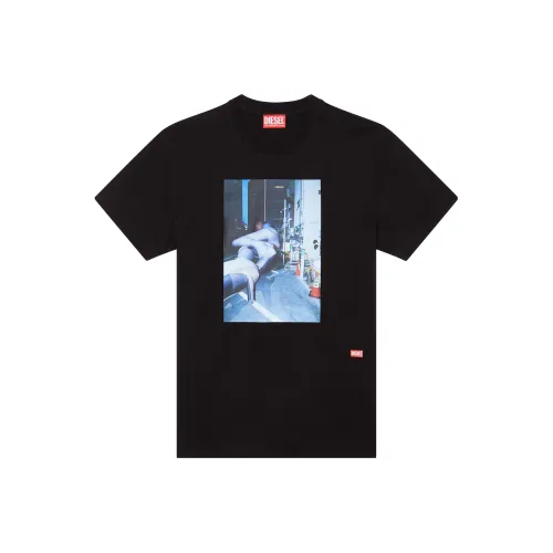 DIESEL Мужские черные T-рубашки