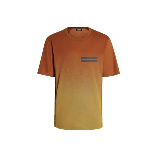 Ermenegildo Zegna Orange Мужская T-рубашка