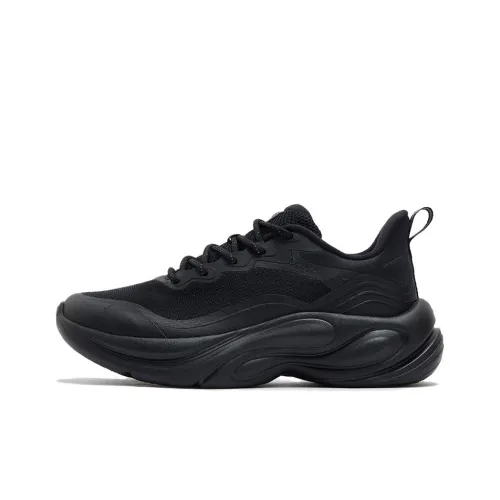 361° Spirit Fox 2,0 Устойчивый к истиранию Дышащий Низкий Топ Повседневные Беговые кроссовки Женские Черные