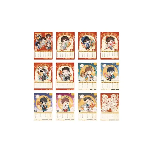 Xhdm The Lost Tomb Collection У Се Чжан Цилин Wang Yueban ПЭТ Календарь Открытки аниме-тематики