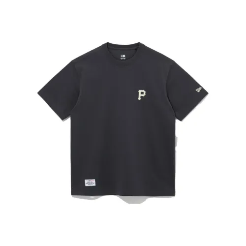 New Era Темно-серая унисекс футболка