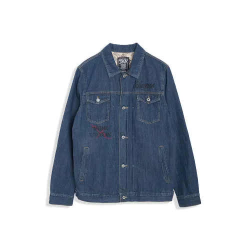 DUNKELVOLK Denim Jacket Unisex Vintage Blue DUNKELVOLK Деним Куртка Унисекс Винтаж Синий