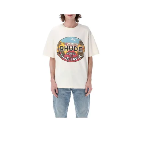 RHUDE Белая Мужская T-Рубашка