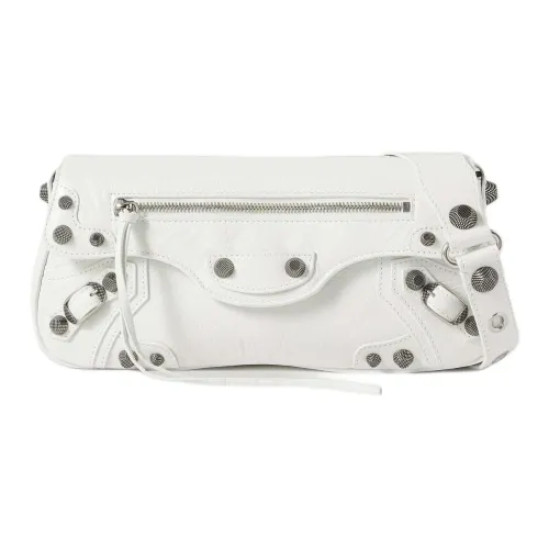 Balenciaga Le Cagole Овечья шкура Сумка через плечо Сумка на плечо Женская Белая