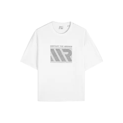 GXG Urban Aesthetics Of The Blockbuster Weaving Series Натуральная Белая Мужская T-Рубашка