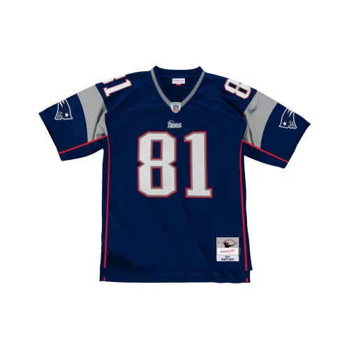 Mitchell Ness Морской Синий Мужская Футболка