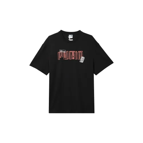 PUMA Комплект с короткими рукавами футболка мужская черный