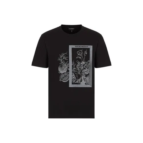 EMPORIO ARMANI Черные Мужские T-Рубашки