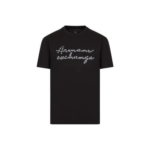 ARMANI EXCHANGE Мужские черные футболки