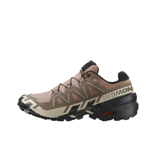 SALOMON Speedcross 6 Low Топ Беговые кроссовки Мужские Розовые Коричневые