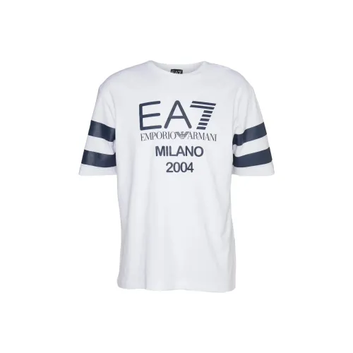 EMPORIO ARMANI EA7 SS23 T Рубашка Мужская Белая