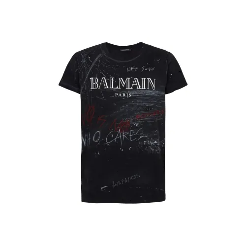 BALMAIN SS22 T-Shirt Мужской Черный