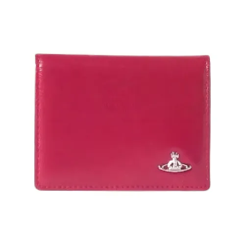 Vivienne Westwood Кожаный держатель для карт женский розовый