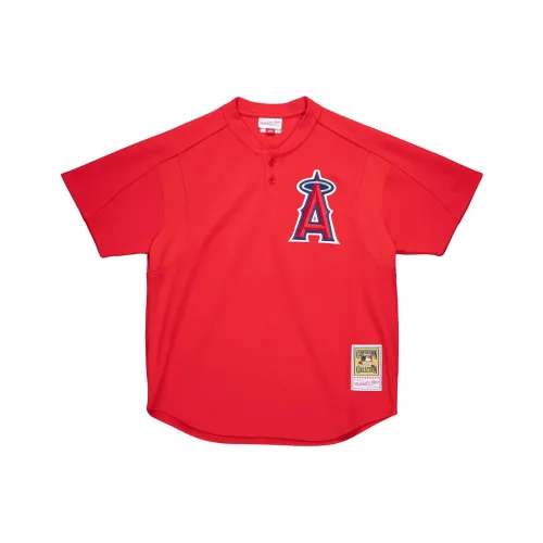 Mitchell Ness Red Men's T-Shirts Mitchell Ness Красные Мужские Футболки