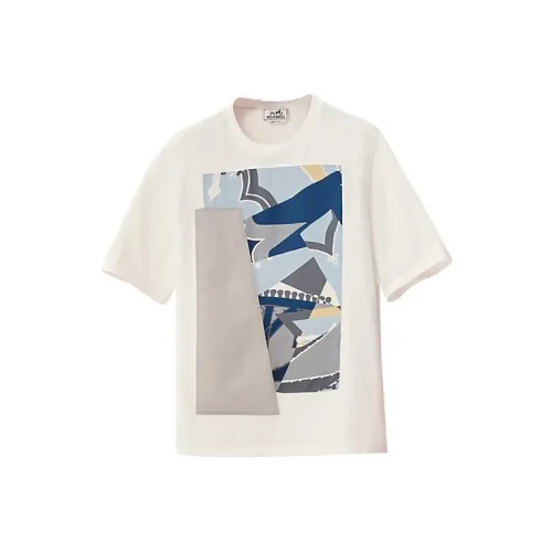 HERMES FW22 T Рубашка Мужская Белая