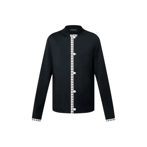 LOUIS VUITTON SS25 Бизнес-костюм Пальто Мужской Черный